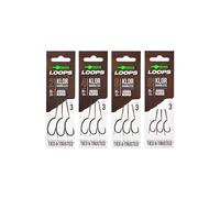 Korda Loop Rigs Klor 8 | 13,6 kg Micro Barbed Carp Fishing Rigs | Sezioni di gancio già legate per Combi-Rig
