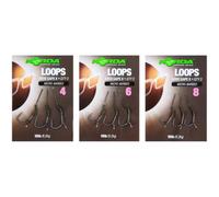 Korda Loop Rigs Size 4 DF Wide Gape X 18lb