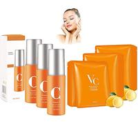 Korea Infusing Collagen Anti-Aging Mask Set, New Vitamin C Face Mask & Spray,Collagen Essential Lifting & Firming Anti-Wrinkle Facial Mask, 50ml. (3set)