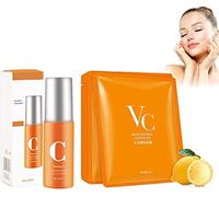 Korea Infusing Collagen Anti-Aging Mask Set, New Vitamin C Face Mask & Spray,Collagen Essential Lifting & Firming Anti-Wrinkle Facial Mask, 50ml. (1set)