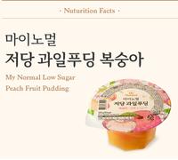 Korea My Normal Low Sugar Peach Fruit Pudding 200 g x 6EA