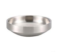 Korean Cuisine - Ciotola in acciaio inox 304 anti scottatura, piccola ciotola per vari piatti (14 cm)