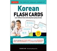 Korean Flash Cards Kit: Learn 1,000 basic Korean words and phrases quickly and easily!