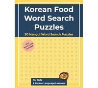 Korean Food Word Search Puzzles: 30 Hangul Word Search Puzzles