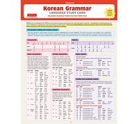 Korean Grammar Language Study Card : Essential Grammar Points for the TOPIK Test (Includes Online Audio)