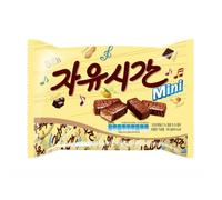 Korean HAITAI FREE TIME Mini 180 g JAYU SIGAN Chocholate Bar Snack