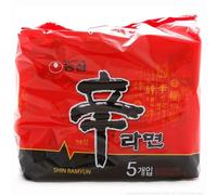Korean Hot Spicy Instant Noodle NONGSHIM SHIN RAMYUN Ramen set da 5 confezioni