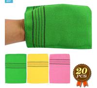 Korean Italy Exfoliante Mitten Wash Scrub Asciugamano Viscosa Rayon Scrub Gua...