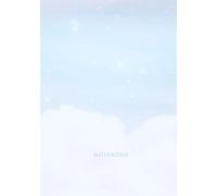 Korean Lined Journal Diary Notebook, Pastel Color Sky, Cute and Aesthetic, for Students, Travelers, Women and Girls (Paperback, 120 Pages, A5, White Paper, Grey Lines)