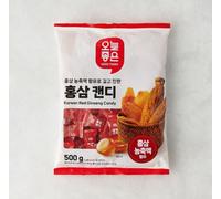 Korean LOTTE MART GOOD TODAY Red Ginseng HONGSAM Candy 500 g 1, confezione da 2