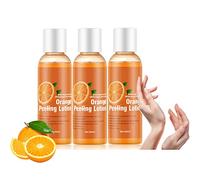 Korean Orange Peeling Lotion, Body Whitening Cream Peeling Lotion, Organic Skin Care Whitening Peel Off Lotion, Dead Skin Remover for Neck, Knees, Elbows, Armpit (3Pcs, Peeling Lotion - Moisturizing)