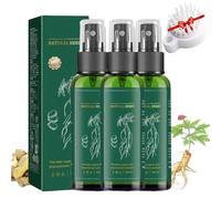 Korean Red Ginseng Spray Rigenerante Per Capelli,Spray Di Rigenerazione Dei Capelli Al Ginseng Rosso,Nutriente Per La Crescita Dello Zenzero Anticaduta,Anti Hair Loss And Hair Regrowth (3 PZ)