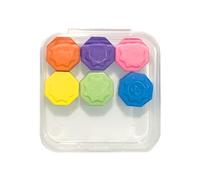 Korean Stone Game Stone Catching Game, 6 Pieces Hand Eye ABS Material Lightweight Portable Compact Fine Motor Skill Development, Tossing Play for Kids Adults Activity, 2.17 * 2.17 * 0.79Inches