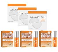 Korean Technology Soluble Collagen Film,Highprime Collagen Film & Mist Kit,Collagen Mask and Mist Set, Korea Highprime Collagen Soluble Film, Korean Soluble Collagen Film,for All Skin Types (3pcs)
