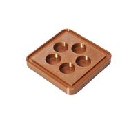 Korean Traditional Stone Game Base, Folk Toy Catching Base, Multipurpose Strategy Game, Thrilling Survival Challenge for Parties and Outdoor Fun, 2.4 x 2.68 x 0.28 inches