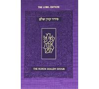 Koren Publishers Koren Shalem Siddur with Tabs, Compact, Purple (Tascabile)