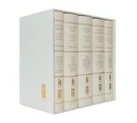 Koren Sacks Mahzor Box Set (5 Volumes), White Bonded Leather, Minhag Anglia