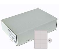 Kores - Etichette universali autoadesive rettangolari, 100 fogli, formato 210 x 297 mm, bianche