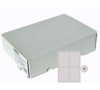 Kores - Etichette universali autoadesive rettangolari, 500 fogli, formato 105 x 148 mm, bianche