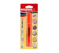 Kores -High Liner Plus: Evidenziatore a Penna Arancione Fluorescente, Punta a Scalpello con Inchiostro a Base d'Acqua, Ideali per la Scuola e per l'Ufficio, Confezione da 1