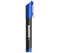 Kores - K-Marker XP1: Pennarello Indelebile Blu a Punta Rotonda con Inchiostro Waterproof e Inodore, Adatto per Tutte le Superfici, Set da 12 Pezzi