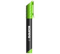 Kores - K-Marker XP2: Pennarello Indelebile Verde Chiaro con Punta a Scalpello, Inchiostro Waterproof e Inodore , Adatto per Tutte le Superfici, Set di 12 Pezzi