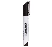 Kores - K-Marker XW1: Pennarello Nero a Punta Rotonda per Lavagna Bianca, Inchiostro Pulibile a Secco e Inodore, Ideale per la Scuola e l'Ufficio, Set di 12 Pezzi