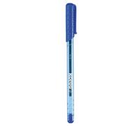 Kores - K1: Penne a Sfera con Inchiostro Blu, Biro a Punta Fine Anti Sbavatura da 0.7 mm, Forma Triangolare Ergonomica, Confezione da 12