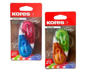 Kores Mouse Correction Tape Mini Metallic Style, Pack of 2 Standard 5m (Pack of