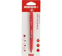 Kores | Penna cancellabile rossa BG5 | Inchiostro gel | Punta 0,7 mm | Retrattile | Grip ergonomico | Non macchia, nessun danno carta | Non lascia residui di gomma | Perfetto materiale scolastico e da