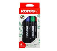 Kores - Pennarelli indelebili colorati - K-Marker XP1 Eco, punta tonda, contiene materiali riciclati - Pennarelli impermeabili per tutte le superfici - Materiale scolastico, forniture per ufficio,