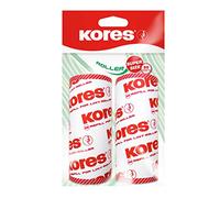 Kores - Ricarica per Rullo Levapelucchi per Tessuti, Vestiti, Divani e Tappeti, Rimuove Lanugine, Peli di Animali, Polvere e Briciole, Confezione da 2 Ricariche x 80 Fogli