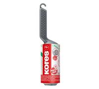 Kores - Rullo Levapelucchi per Tessuti, Vestiti, Divani e Tappeti, Rimuove Lanugine, Peli di Animali, Polvere e Briciole, Confezione da 1 Rullo x 80 Fogli