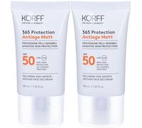 KORFF 365 Protection Antiage Matt Spf50+ Gel Crema Viso 2x40 ml Crema