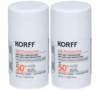 KORFF 365 Stick Viso Corpo SPF50+ 2x25 ml