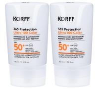 KORFF 365 Ultra 100 Color Fluido Viso SPF50+ 2x40 ml