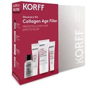 Korff Discovery KIT Collagen Age Filler Siero Viso 10 ml + Crema Viso 20 ml + Pochette Nera