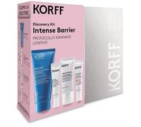 Korff Discovery kit intense barrier latte detergente 100 ml + siero 10 ml + crema 20 ml +Protezione crema fluida 15 ml