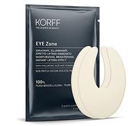 Korff Eye Zone SOS Patch Occhi Idratanti, Illuminanti, Cerotti Occhi Azione Anti-Age con Acido Ialuronico e Vitamina PP, 4 Patch, 10 ml