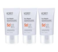 KORFF Sun Repair Fluido Viso Lenitivo Spf 50+ 3x40 ml
