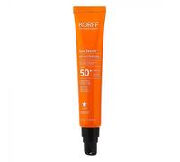 Korff Sun Secret - Fluido Viso Uniformante Anti Age SPF50+ Colorato Light, 50ml