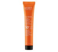 Korff Sun Secret - Fluido Viso Uniformante Anti Age SPF50+ Colorato Light, 50ml