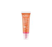 Korff Sun Secret Lip Color SPF30, Protezione Solare Labbra, Effetto Lucido, Acido Ialuronico, Vitamina E e Burro di Karitè, 02 Raspberry Pink, 10 ml