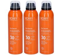 KORFF Sun Secret Olio Spray Corpo E Capelli Spf 30 3x200 ml