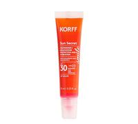 Korff Sun Secret Smile Lip Color SPF30, Stick Labbra Volumizzante e Idratante con Acido Ialuronico, Vitamina E e Burro di Karitè, Protezione Alta. Tonalità 02 Raspberry Pink, 15 ml