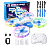 Korffe Mini Drone per Bambini Giocattoli da 6 7 8 9 10+ Anni Ragazzi, RC Aereo Giocattolo Drone per Bambini e Principianti con Luci LED Regali per Interni ed Esterni per Ragazzi e Ragazze
