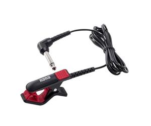 KORG CM-300 - Microfono a Contatto "Clip", Nero e Rosso