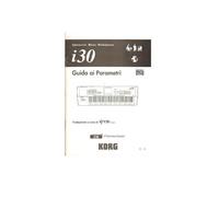 Korg I30 Guida Ai Parametri Manuale Di Istruzioni In Italiano