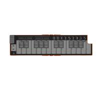 Korg nanoKEY Fold - Foldable 25 Key MIDI Keyboard Controller with USB-C and TRS-MIDI - Lava Orange