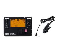 KORG - TM-70C BK, Accordatore Cromatico-Metronomo Combo con Microfono CM400 in Dotazione, Colore Nero